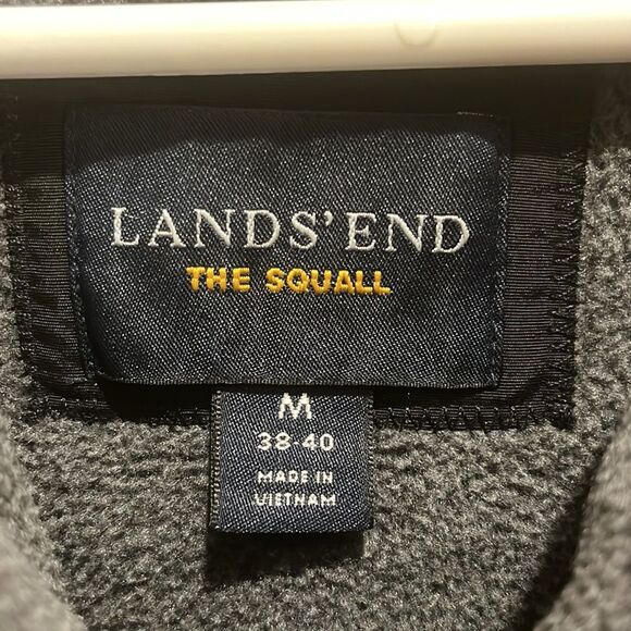 LANDS END | Black “The Squall” Water & Wind Proof Jacket w/ Fleece Lining | M - Picture 5 of 9